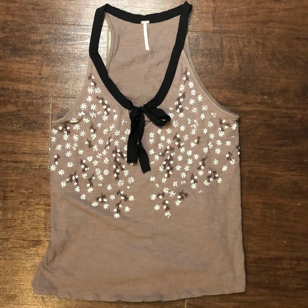 Free People Beaded Tank Top